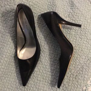 Nine West black pumps - Worn once!!